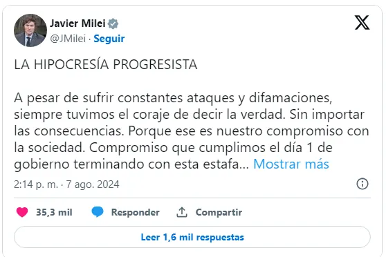 milei tw