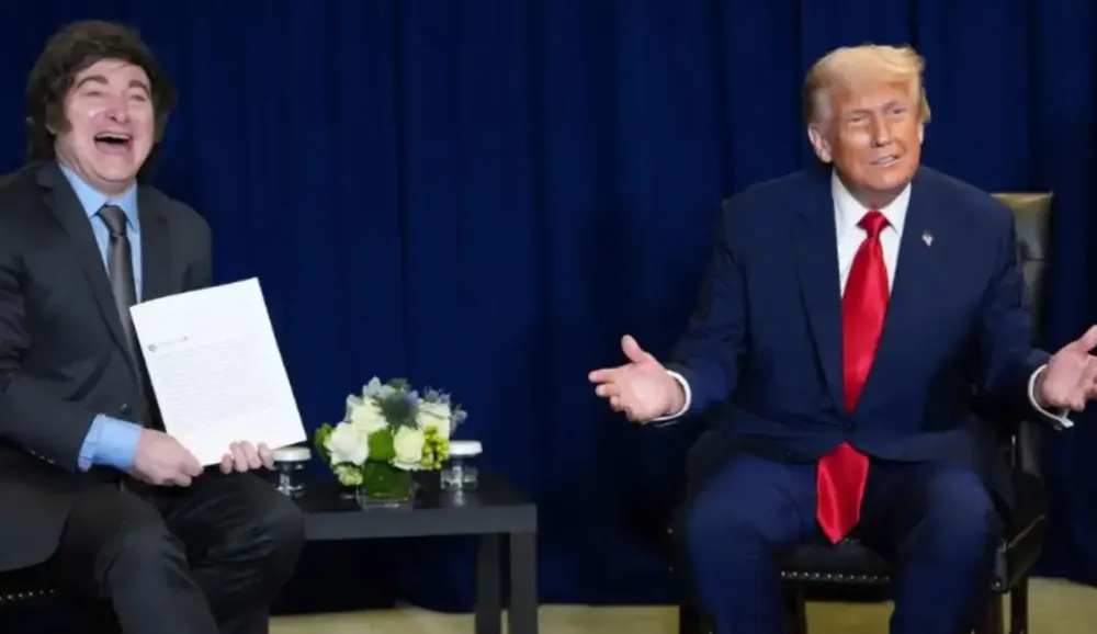 javier milei y trump